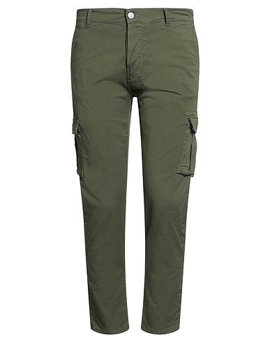 DANIELE ALESSANDRINI HOMME Casual trouser 98% Cotton, 2% Elastane