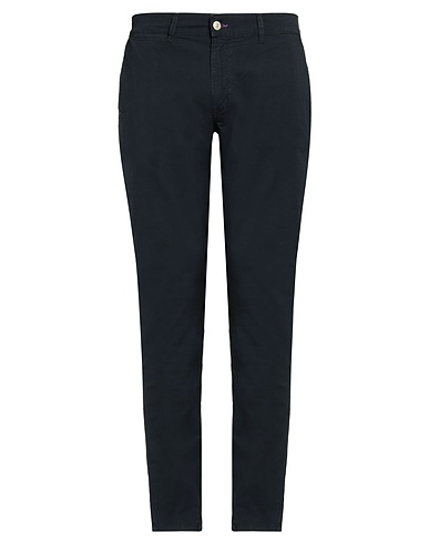 DANIELE ALESSANDRINI HOMME Casual trouser Midnight blue 98% Cotton, 2% Elastane