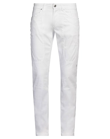 JECKERSON Pantalone Bianco 59% Cotone, 39% Lyocell, 2% Elastan