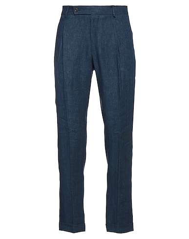 BERWICH Casual trouser Navy blue 100% Linen
