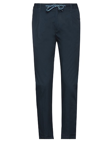 DANIELE ALESSANDRINI HOMME Pantalone Blu navy 100% Cotone
