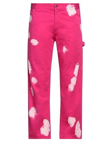 LIFE SUX Casual pants Magenta 100% Cotton
