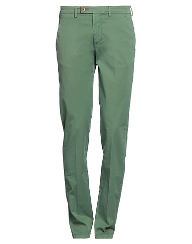 SPARVIERI Casual trouser Green 97% Cotton, 3% Elastane