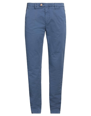 SPARVIERI Casual trouser Slate blue 97% Cotton, 3% Elastane