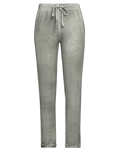 MAJESTIC FILATURES Casual trouser Sage green 94% Linen, 6% Elastane
