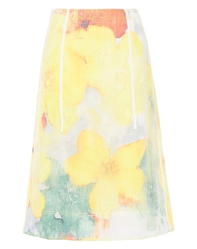 3.1 PHILLIP LIM Midi skirt Yellow 100% Polyester