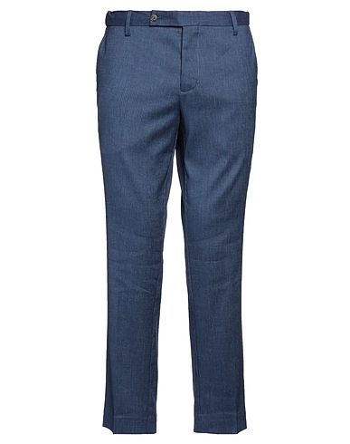 ENTRE AMIS Casual trouser Blue 48% Polyester, 26% Viscose, 23% Linen, 3% Elastane