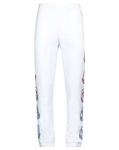 MONCLER Hosen Weiß 100% Baumwolle