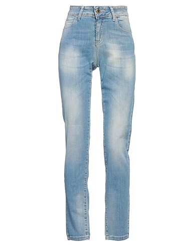 FLY GIRL Denim trousers Blue 98% Cotton, 2% Elastane