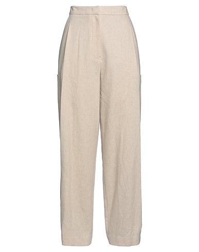 LE 17 SEPTEMBRE Casual pants Beige 74% Wool, 24% Nylon, 2% Polyurethane