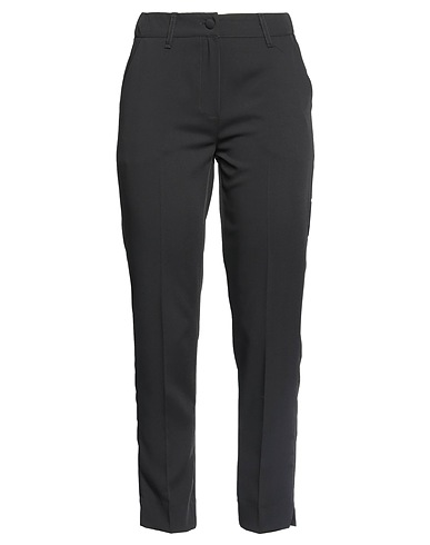 SIMONA G. Casual trouser Black 97% Polyester, 3% Elastane