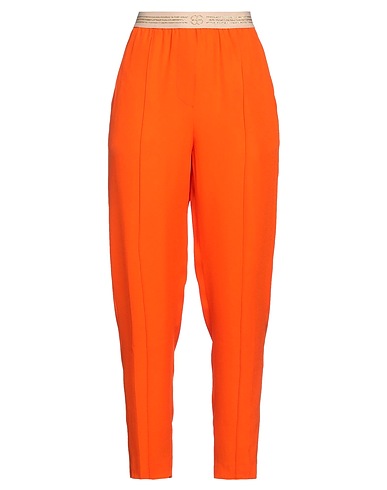 TRUE ROYAL Casual trouser Orange 58% Viscose, 42% Acetate