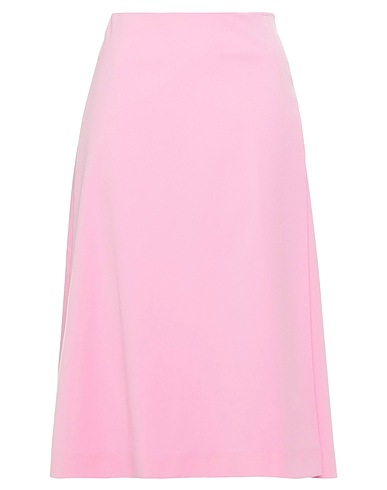 EMILIA WICKSTEAD Midi skirt Pink 72% Polyester, 20% Viscose, 8% Elastane