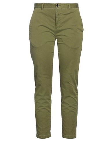 PT Torino Casual trouser Military green 98% Cotton, 2% Elastane