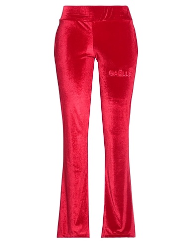 GAëLLE Paris Casual trouser Burgundy 92% Polyester, 8% Elastane