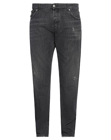 JOHN RICHMOND Denim pants Black 100% Cotton