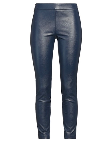 MANILA GRACE Casual pants Navy 100% Polyester, Polyurethane