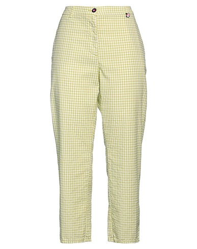 I LOVE MP Pantalone Verde salvia 50% Poliestere, 26% Lino, 24% Cotone