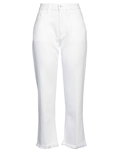 JACOB COHЁN Pantaloni jeans Bianco 100% Cotone, Poliestere