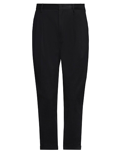 LIU •JO MAN Casual pants Black 98% Cotton, 2% Elastane