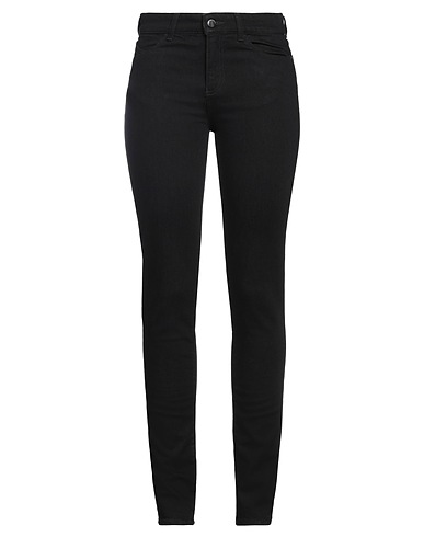 EMPORIO ARMANI Denim trousers Black 99% Cotton, 1% Elastane