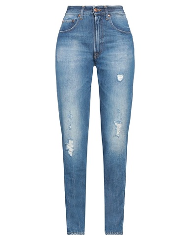 (+) PEOPLE Denim pants Blue 100% Cotton