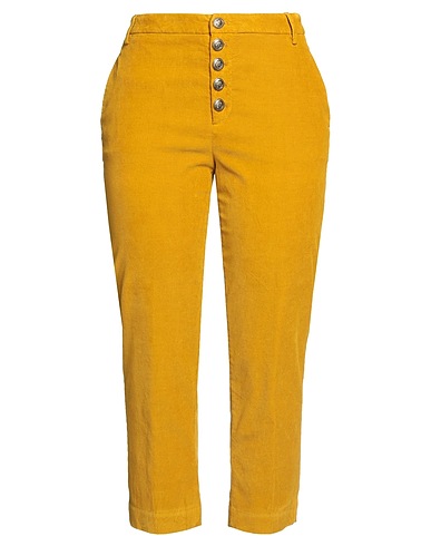 DONDUP Pantalone Giallo ocra 62% Cotone, 36% Lyocell, 2% Elastan
