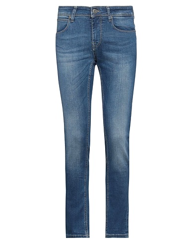 GAUDÌ Denim trousers Blue 98% Cotton, 2% Elastane