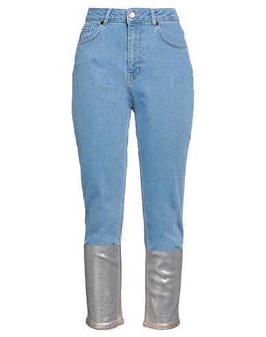 MARANI Denim trousers Blue 99% Cotton, 1% Elastane
