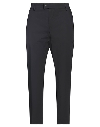 WHITE OVER Casual trouser Black 98% Cotton, 2% Elastane