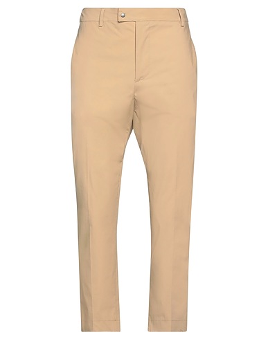 WHITE OVER Casual pants Light brown 98% Cotton, 2% Elastane
