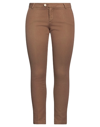 BONHEUR Casual pants Camel 97% Cotton, 3% Elastane