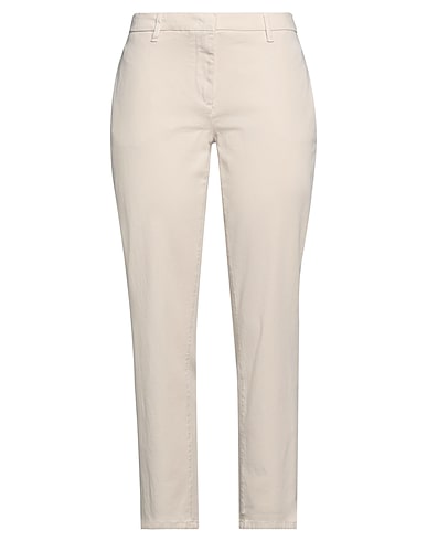 VIA MASINI 80 Casual trouser Beige 69% Cotton, 29% Lyocell, 2% Elastane