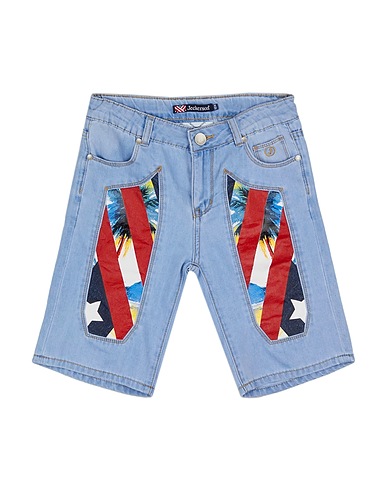 JECKERSON Denim shorts Blue 100% Cotton