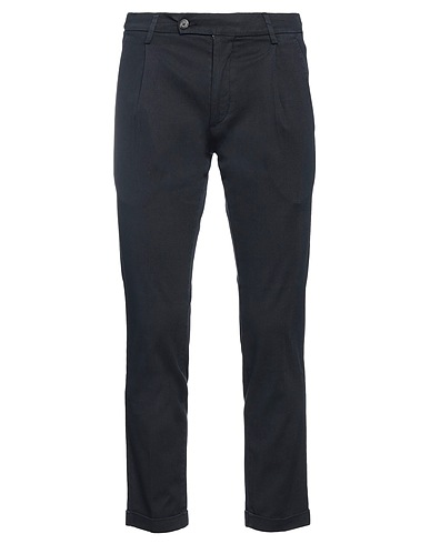 MICHAEL COAL Casual trouser Midnight blue 94% Cotton, 4% Linen, 2% Elastane