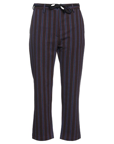 PENCE Casual trouser Dark brown 48% Cotton, 42% Wool, 10% Polyamide
