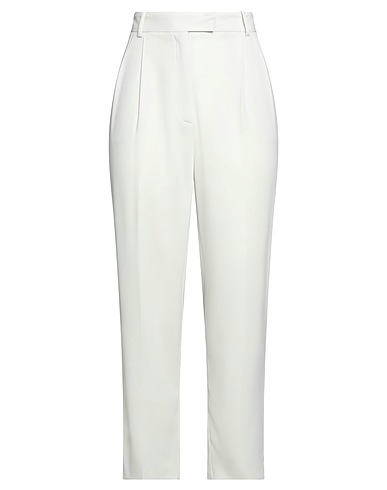 PATRIZIA PEPE Casual trouser Off white 97% Polyester, 3% Elastane