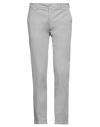 BARONIO Casual pants Light grey 98% Cotton, 2% Elastane