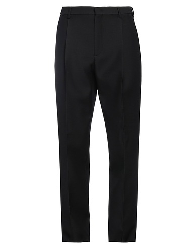 VALENTINO GARAVANI Casual trouser Black 65% Virgin Wool, 35% Silk