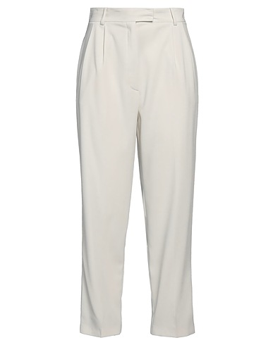 PATRIZIA PEPE Pantalone Off white 97% Poliestere, 3% Elastan
