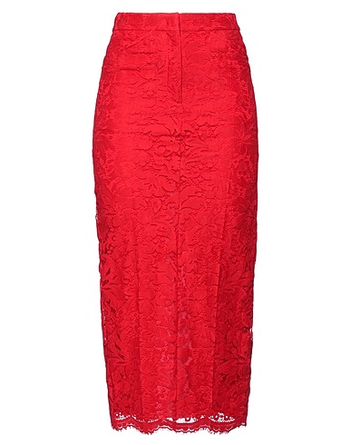 N°21 Midi skirt Red 79% Cotton, 21% Polyamide