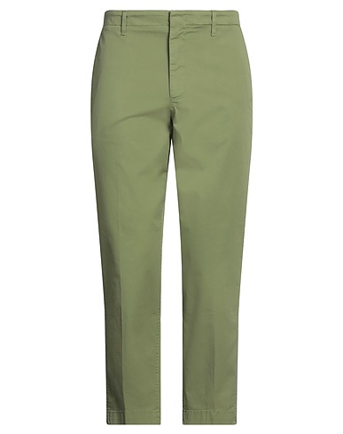 DONDUP Casual pants Sage green 96% Cotton, 4% Elastane
