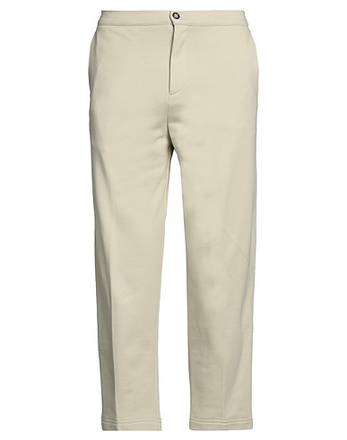 PAOLO PECORA Casual pants Beige 100% Cotton