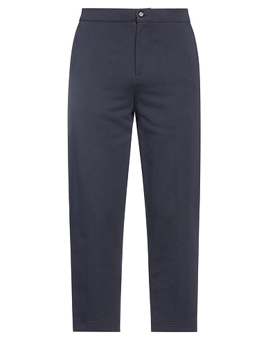PAOLO PECORA Casual trouser Midnight blue 100% Cotton