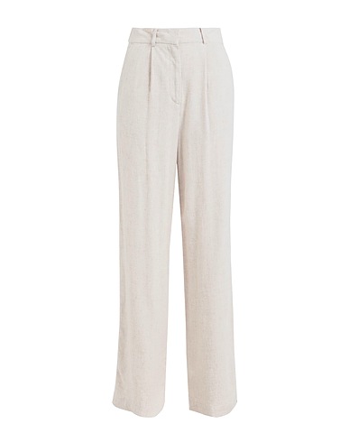 VERO MODA Casual trouser Cream 85% Viscose, 15% Linen
