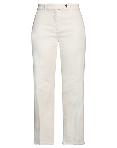 N°21 Casual pants Ivory 99% Cotton, 1% Elastane