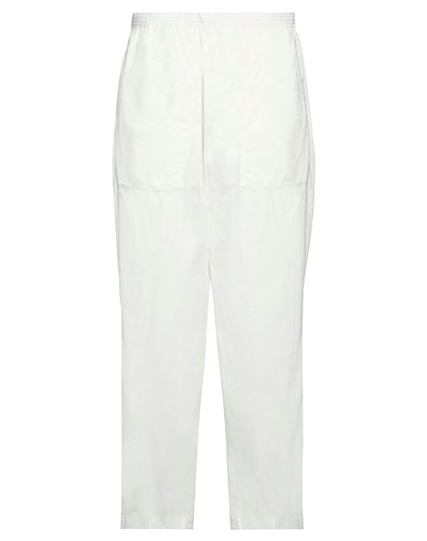 HAND PICKED Casual trouser White 99% Cotton, 1% Elastane