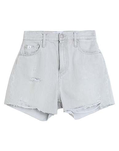 CALVIN KLEIN JEANS Denim shorts Grey 80% Cotton, 20% Recycled cotton