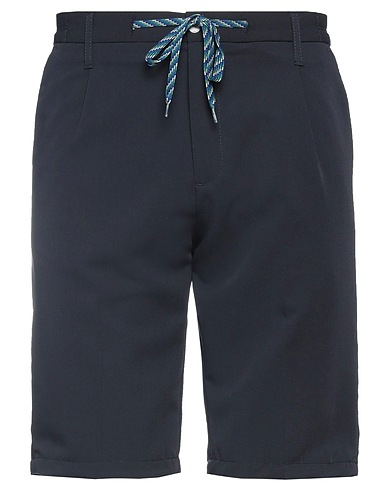 DANIELE ALESSANDRINI HOMME Shorts & Bermuda Midnight blue 70% Polyester, 28% Viscose, 2% Elastane