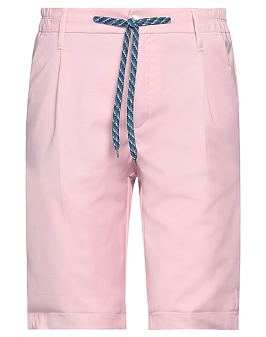DANIELE ALESSANDRINI HOMME Shorts & Bermuda Rosa 70% Poliestere, 28% Viscosa, 2% Elastan